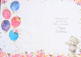 Open Female Birthday - Cute Bear With Balloons