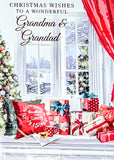 Grandma & Grandad Christmas - Traditional Window Wishes