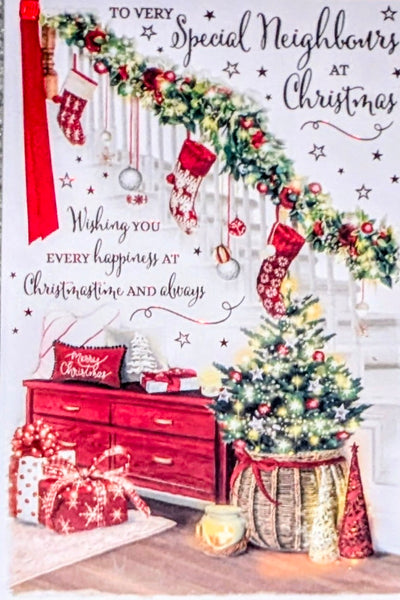 Neighbours Christmas - Traditional Stocking & Stairs