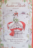 Auntie & Uncle Christmas - Cute Mistletoe