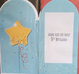 9 Boy Birthday - Slim Star & Balloons
