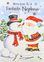 Nephew Christmas - Santa & Snowman
