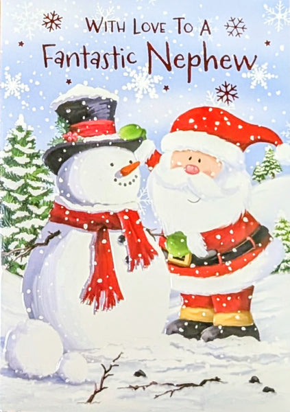 Nephew Christmas - Santa & Snowman