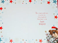 Grandad Christmas - Cute Bear With Tree