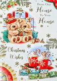 From Our house To Yours Christmas - Cute Bears With Hot Chocolate