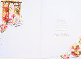 Open Female Birthday - Traditional Trellis & Cake