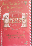 From Our House To Your House Christmas - Cute Red 2 Bears