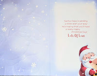 Grandson Christmas - Santa & Rudolph