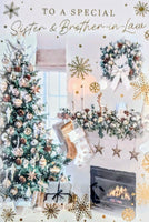 Sister & Brother In Law Christmas - Traditional Fireplace Special