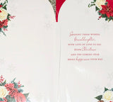 Granddaughter Christmas - Slim Platinum Flowers