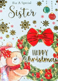 Sister Christmas - Cute Wreath On Right