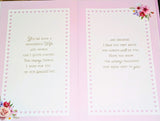 Wife Anniversary - Large 8 Page Cute Bouquet Flowers