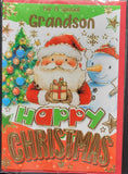 Grandson Christmas - Cute Santa and tree