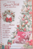 Wife Christmas - Large Traditional Wreath and tree