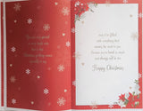 Granddaughter Christmas - Large 8 Page Cute Red
