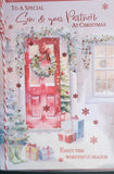 Son & Partner Christmas - Large Traditional Door
