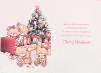 Grandma & Grandad Christmas - Cute Bears On Sofa