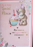 Niece Birthday - Bear and cake