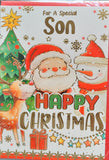 Son Christmas - Cute Santa and Deer