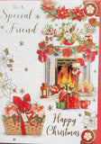 Friend Christmas - Traditional Fireplace