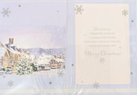 Friends Christmas - Traditional Snowy Scene Greetings