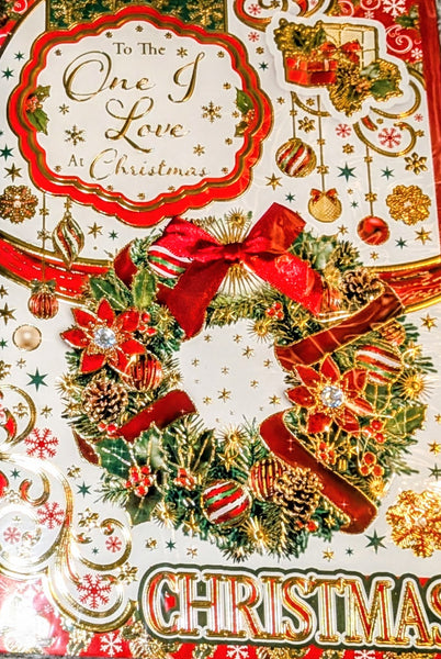 One I Love Christmas - Large 8 Page Traditional Wreath