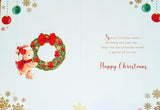 Granddaughter Christmas - Cute Wreath On Right