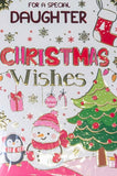 Daughter Christmas - Snowman & Penguin Wishes