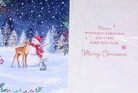 To All Of You Christmas - Large Snowman & Deer