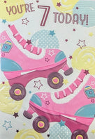 7 Girl Birthday - Roller Skates