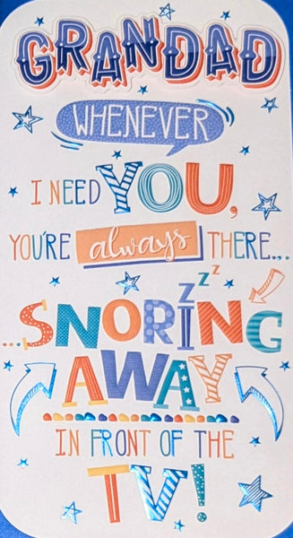 Father’s Day Grandad - Slim Joke Snoring