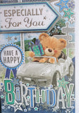 Open Male Birthday - Bear and Car
