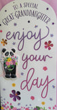 Great Granddaughter Birthday - Slim Cute Lilac
