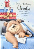 Uncle Birthday - Cute Bear In Car
