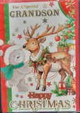 Grandson Christmas - Cute bear and Deer