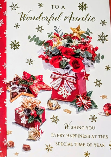 Auntie Christmas - Traditional Flowers Wonderful