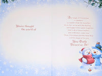 Special Couple Christmas - Cute Snowman Words
