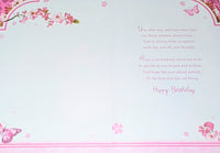 Someone Special Birthday - Traditional Pink & Gold Butterflies