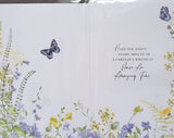 Friend Female Birthday - Blue Butterfly