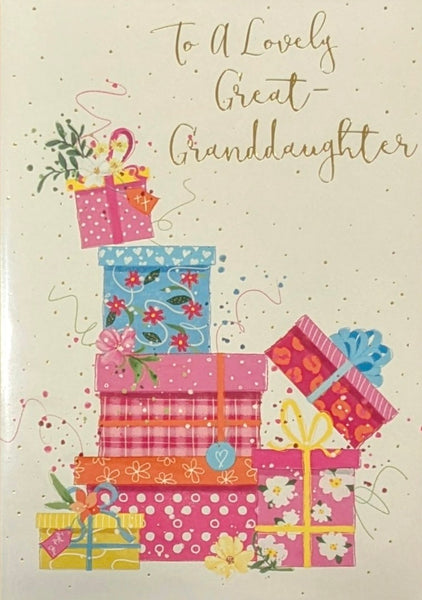 Great Granddaughter Birthday - Gift Boxes