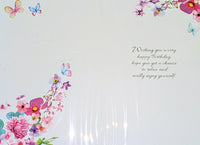 Friend Birthday - Traditional Butterflies & Flowers