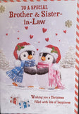 Brother & Sister In Law Christmas - Cute Penguins