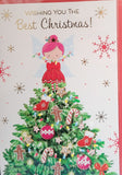 Open Christmas - Cute White and Tree