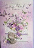 Friend Birthday - Cute Bear Purple