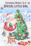 Special Little Girl Christmas - Santa & Tree