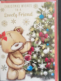 Friend Christmas - Cute Bear and Tree (right)