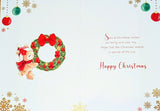 Daughter Christmas - Cute Wreath On Right