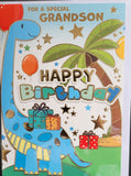 Grandson Birthday - Dinosaur Left
