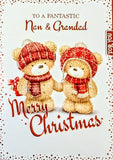 Nan & Grandad Christmas - Cute Bears Merry