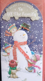To All The Family Christmas - Slim Snowman